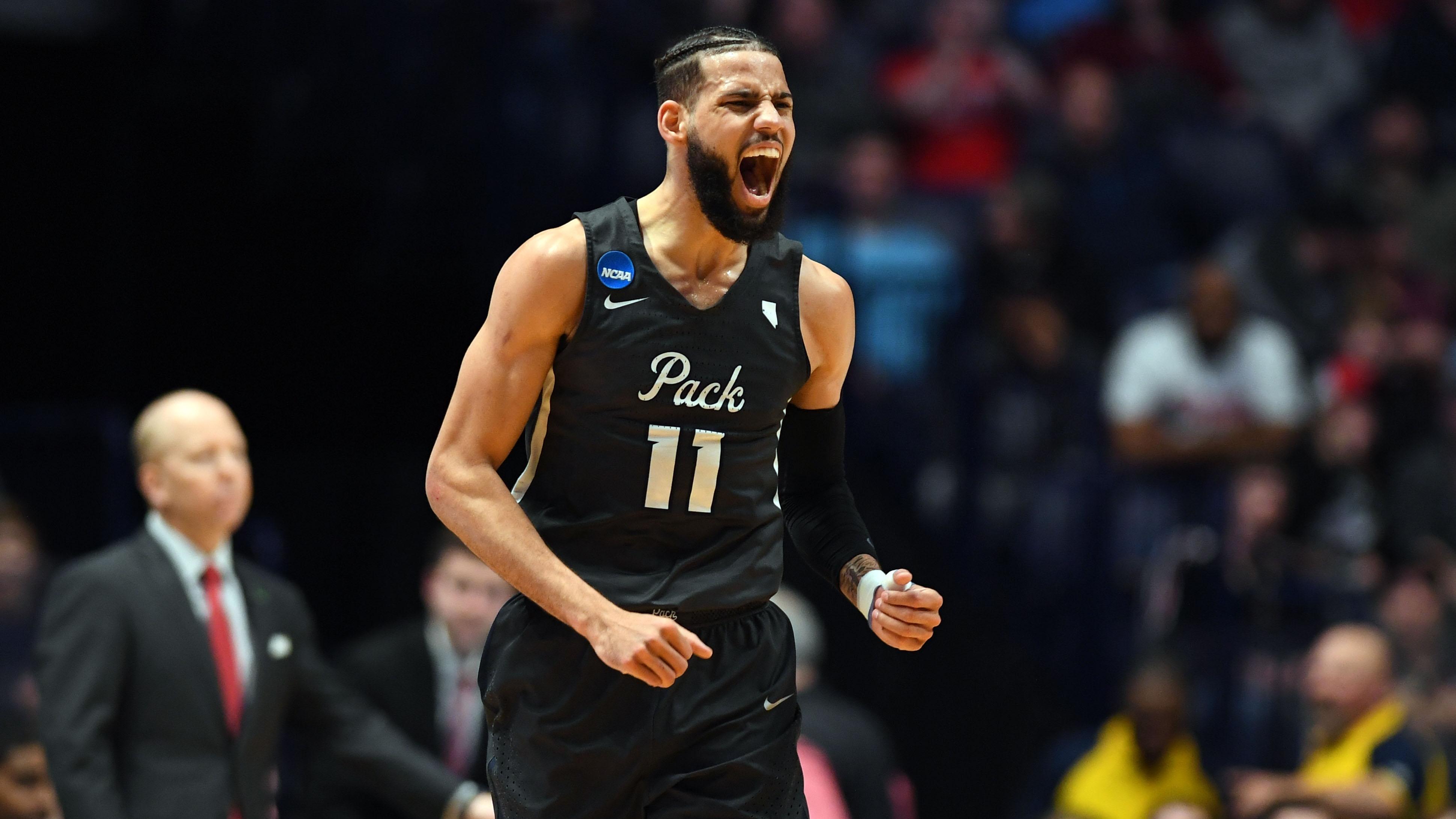 Nevada's Cody Martin celebrates